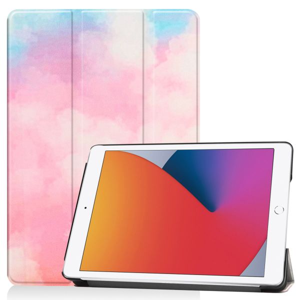 imoshion Coque tablette Design Trifold iPad 9 (2021) 10.2 pouces / iPad 8 (2020) 10.2 pouces / iPad 7 (2019) 10.2 pouces - Sky