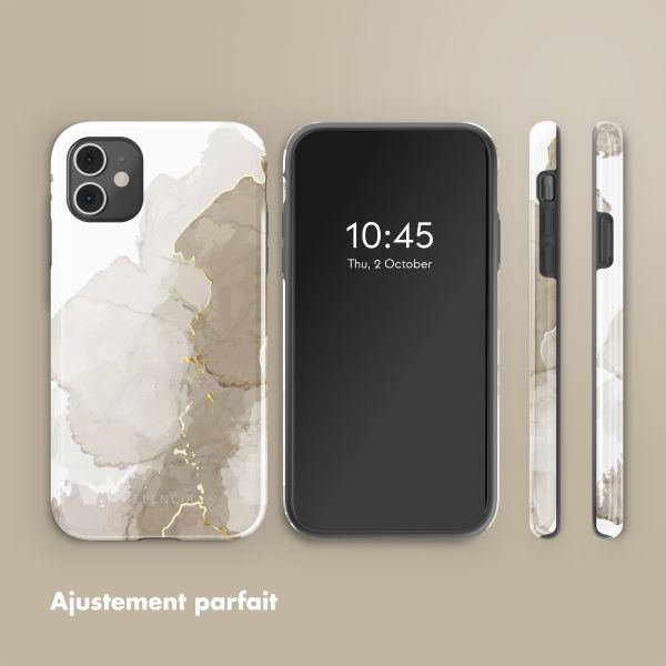 Selencia Coque arrière Vivid Apple iPhone 11 - Marble Light Brown