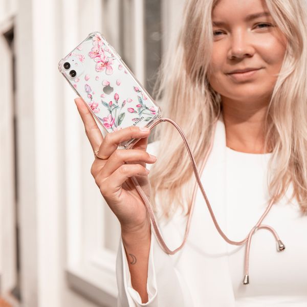 imoshion Coque Design avec cordon iPhone Xr - Blossom Watercolor