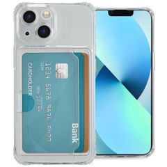 imoshion Coque silicone avec porte-cartes Apple iPhone 13 - Transparent