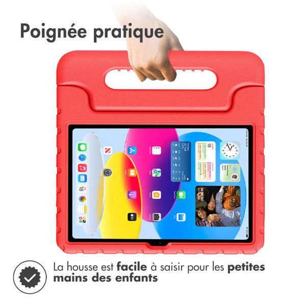 imoshion Coque kidsproof avec poignée iPad 11 (2025) 11 pouces / iPad 10 (2022) 10.9 pouces - Rouge