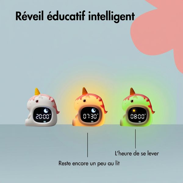 imoshion Kids Coach de sommeil - Veilleuse avec haut-parleur - Réveil enfant - Unicorn