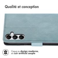 imoshion Étui de téléphone portefeuille Luxe Samsung Galaxy S25 - Bleu clair