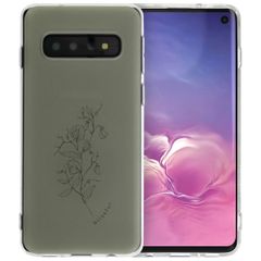 imoshion Coque Design Samsung Galaxy S10 - Floral Green