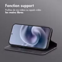 imoshion Étui de téléphone portefeuille Slim Motorola Moto G86 Power - Noir
