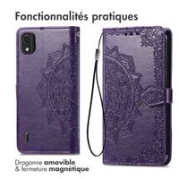 imoshion Etui de téléphone portefeuille Mandala Nokia C2 2nd Edition - Violet