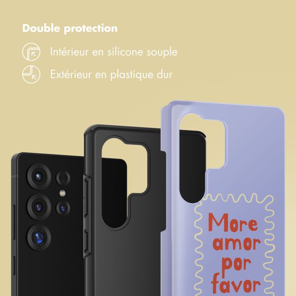 Selencia Coque arrière Vivid Samsung Galaxy S25 Ultra - More Amor