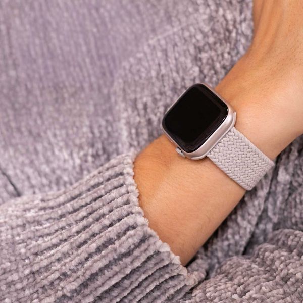 imoshion Bracelet tissé en nylon Apple Watch Series 1 á 11 / SE / Ultra (44/45/46/49 mm) - Gris