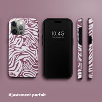 Selencia Coque arrière Vivid Apple iPhone 15 Pro Max - Trippy Swirl Dark Rose