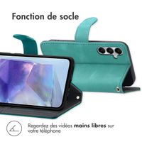imoshion Etui de télephone portefeuille avec cordon Samsung Galaxy A55 - Turquoise