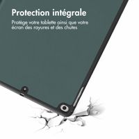 imoshion Coque tablette Trifold Apple iPad 6 (2018) 9.7 pouces / iPad 5 (2017) 9.7 pouces / Air 2 (2014)/Air 1 (2013) - Vert foncé