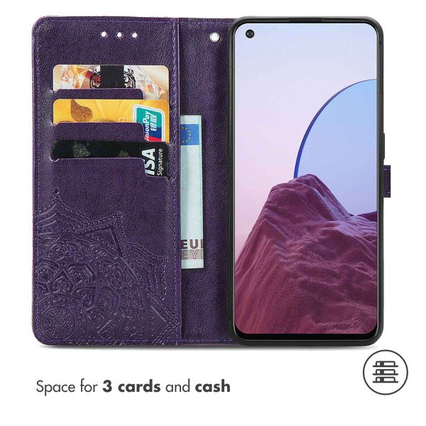 imoshion Etui de téléphone portefeuille Mandala Oppo Reno8 Lite - Violet