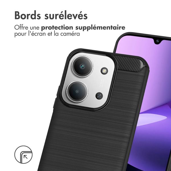 imoshion Coque Brushed Xiaomi Redmi 15C (5G) - Noir