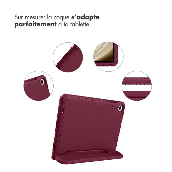 imoshion Coque kidsproof avec poignée Samsung Galaxy Tab A11 Plus / A9 Plus - Velvet Plum