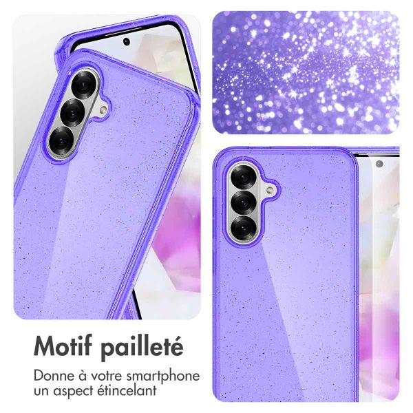 imoshion Coque Pailletée Samsung Galaxy A36 - Paillettes Violet