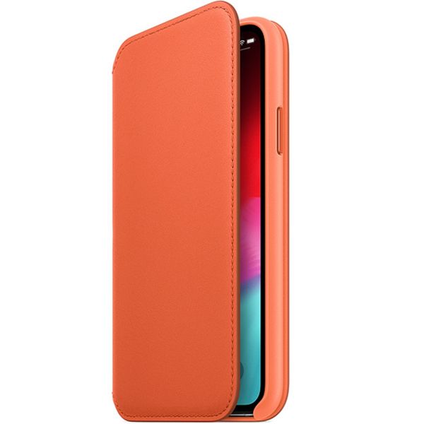 Apple Étui de téléphone Leather Folio Apple iPhone X - Sunset