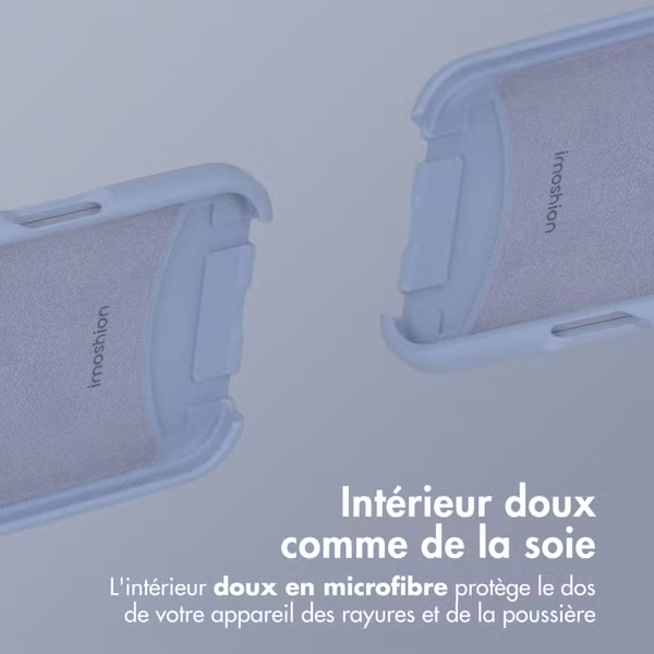 imoshion Coque arrière Color avec cordon amovible et MagSafe Apple iPhone 17 - Ash Blue