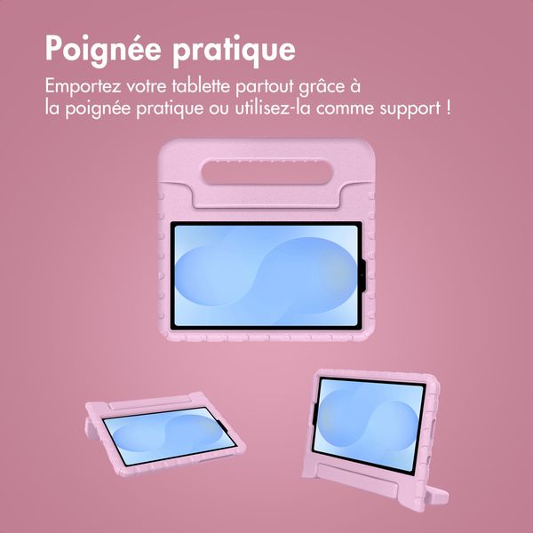 imoshion Coque kidsproof avec poignée Samsung Galaxy Tab A11 / A9 8.7 pouces - Rose clair
