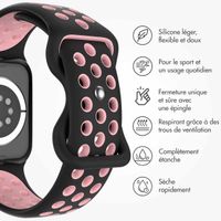 imoshion Bracelet sport⁺ Apple Watch Series 1 á 11 / SE / Ultra (44/45/46/49 mm) - Taille M/L - Black Pink