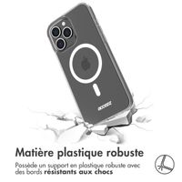 Accezz Coque Clear avec MagSafe pour l'Apple iPhone 13 Pro Max - Transparent