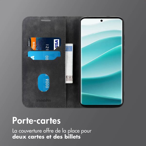 imoshion Étui de téléphone portefeuille Slim Xiaomi Redmi Note 14 Pro (5G) - Noir