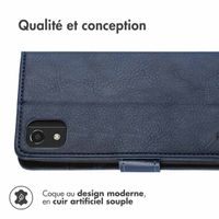 imoshion Étui de téléphone portefeuille Luxe Nokia C2 2nd Edition - Bleu foncé