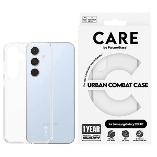 CARE by PanzerGlass Coque Urban Combat Samsung Galaxy S24 FE - Transparent