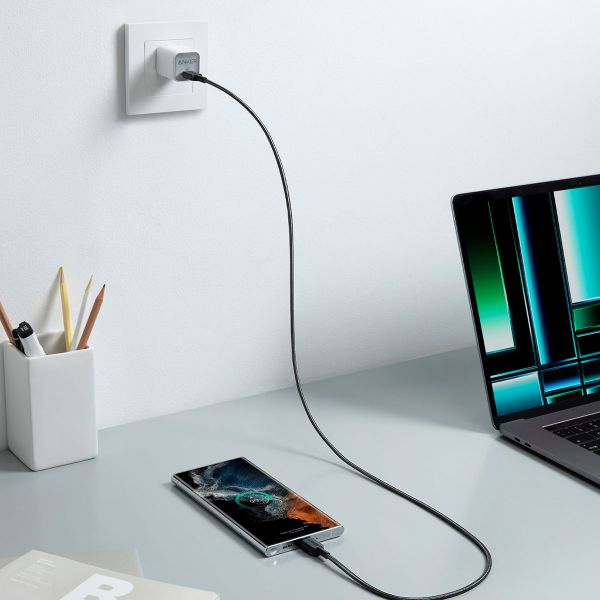 Anker Câble USB-C vers USB-C 322 | Tressé - 90 cm - Noir