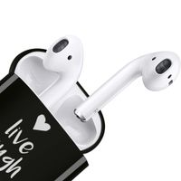 imoshion Coque Hardcover Design Apple AirPods 1 / 2 - Live Laugh Love