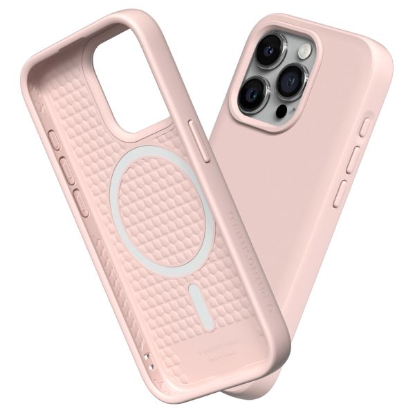 RhinoShield ﻿Coque SolidSuit MagSafe iPhone 15 Pro - Classic Blush Pink