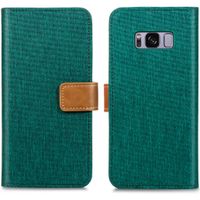 imoshion Étui de téléphone portefeuille Canvas Luxe Galaxy S8 - Vert