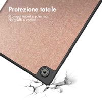 imoshion Coque tablette Trifold Samsung Galaxy Tab A8 - Rose Doré
