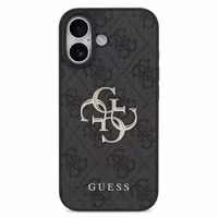 Guess Coque 4G Metal Logo Backcover Apple iPhone 17 - Noir