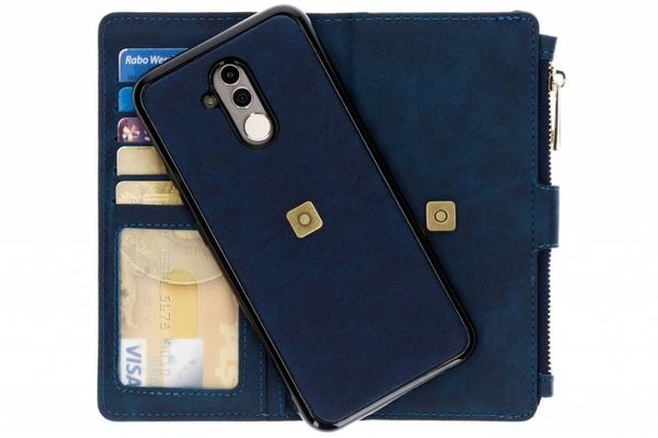 Porte-monnaie de luxe Huawei Mate 20 Lite - Bleu foncé