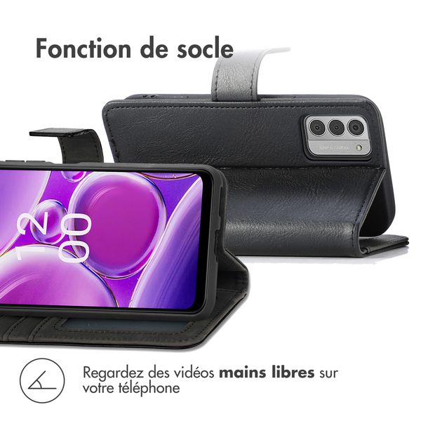 imoshion Étui de téléphone portefeuille Luxe Nokia G42 - Noir