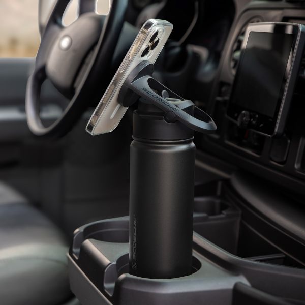 Scosche MagicMount Flask - Support téléphone - Gourde isotherme 650ML - MagSafe - Noir