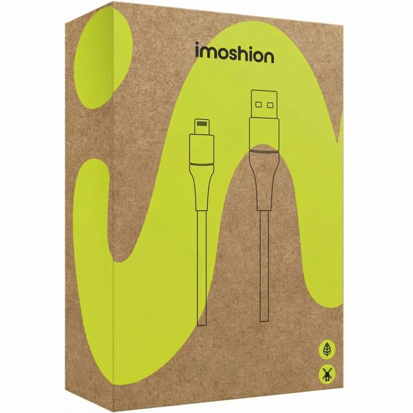 imoshion ﻿Câble Lightning vers USB - Non MFi - Textile tressé - 1,5 mètre - Blanc