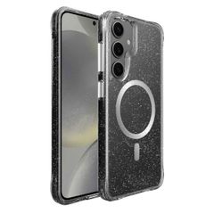 imoshion Coque arrière transparente Pailletée avec MagSafe Samsung Galaxy S24 - Argent