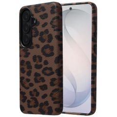 Selencia Coque Sabi imprimé panthère avec MagSafe Samsung Galaxy S26 - Mocha Brown