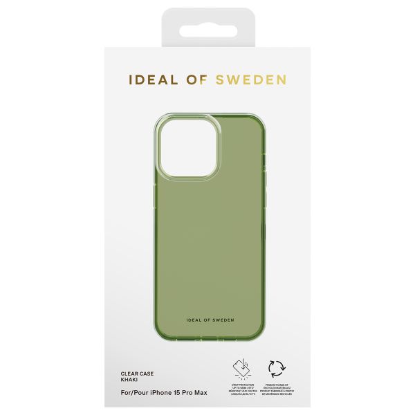 iDeal of Sweden Coque Clear iPhone 15 Pro Max - Khaki