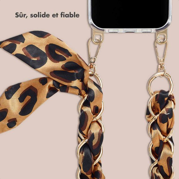 Selencia Bracelet de luxe avec écharpe - Marron