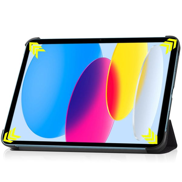 imoshion Coque tablette Trifold iPad 11 (2025) 11 pouces / iPad 10 (2022) 10.9 pouces - Don't touch