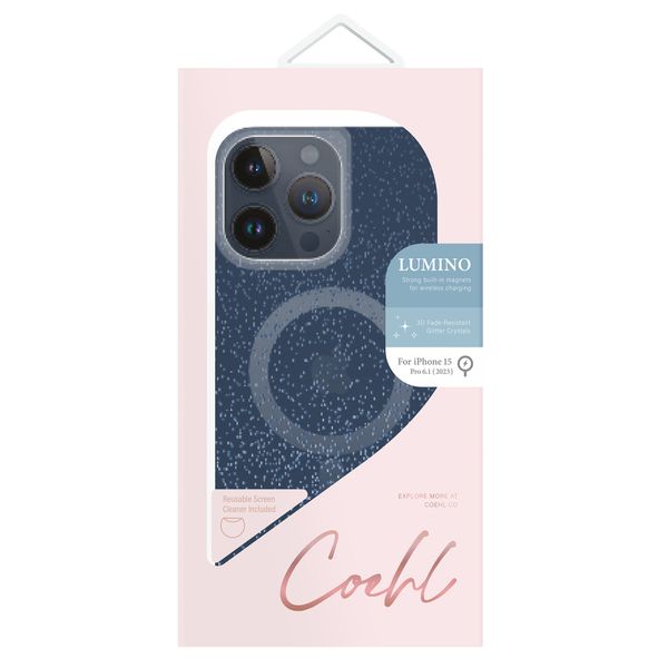 Coehl Coque Lumino MagSafe iPhone 15 Pro - Prussian Blue