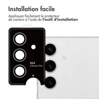 imoshion Lot de 2 protections d'objectif de caméra Samsung Galaxy S24 - Noir