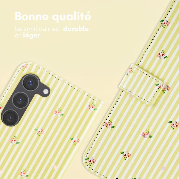 imoshion Étui de télephone portefeuille Design Samsung Galaxy S23 - Garden Stripes