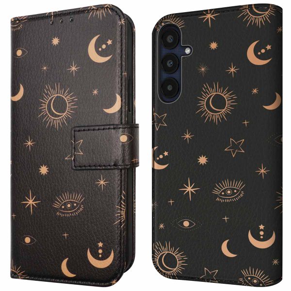 imoshion Étui de téléphone portefeuille Design Samsung Galaxy A35 - Sky Black