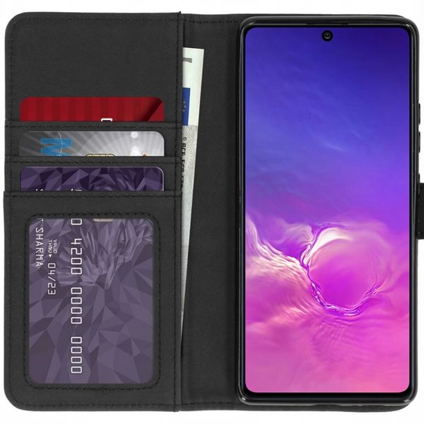 imoshion Étui de télephone portefeuille de luxe Samsung Galaxy S10 Lite - Noir