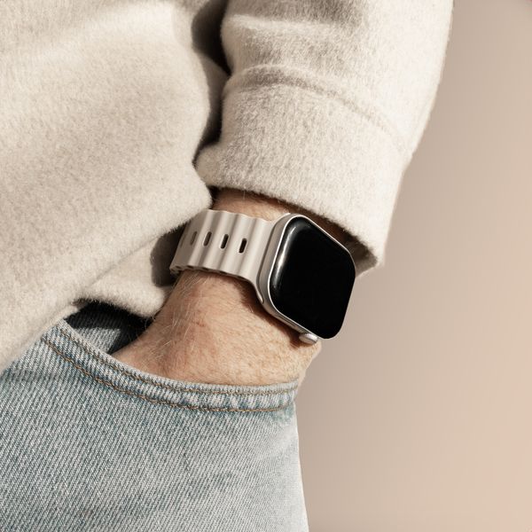 Accezz Bracelet Ocean Apple Watch | 44/45/46/49 mm - Lumière stellaire