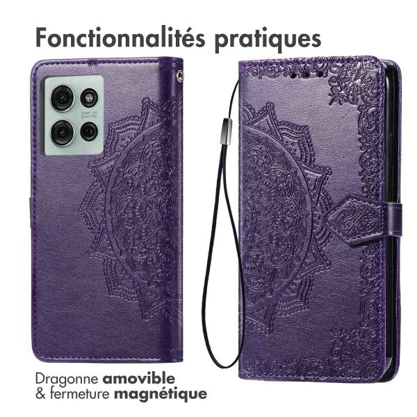 imoshion Etui de télephone Mandala Motorola Moto G75 5G - Violet