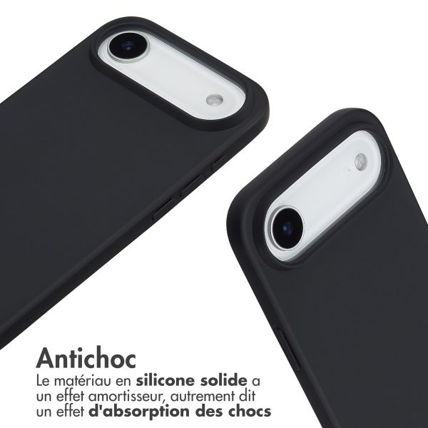 imoshion Coque en silicone avec cordon Apple iPhone Air - Noir